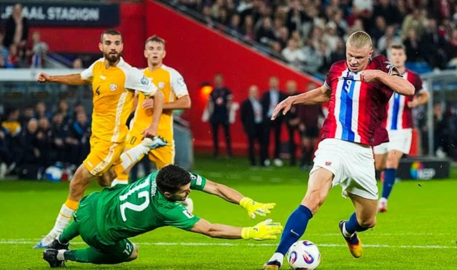 摩尔多瓦门将：哈兰德赛后向我道歉，他说净胜球对他们很重要